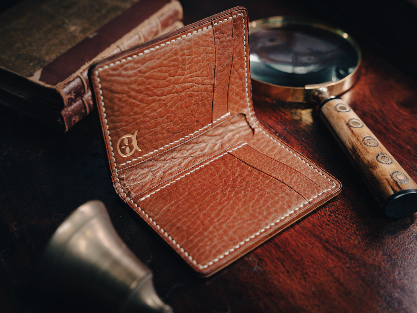 Black Sedgwick English Bridle Vertical Bifold Wallet